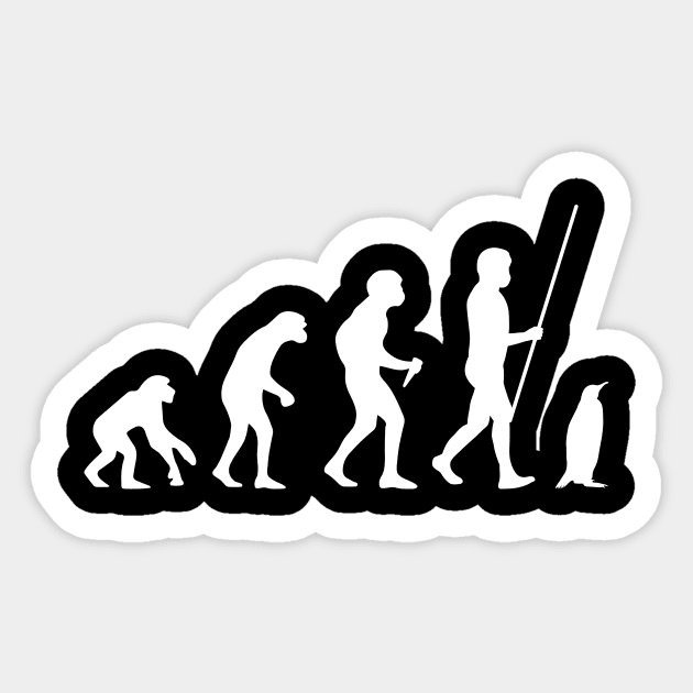 Penguin Evolution Sticker by ninarts